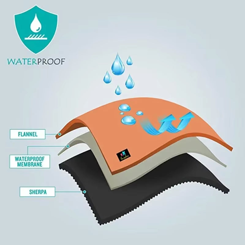 Waterproof Blanket for Sofa-Thickened Microfibre-Blanket Luxury Large Size Blanket Shaggy Blanket Winter Dropshipping 2025