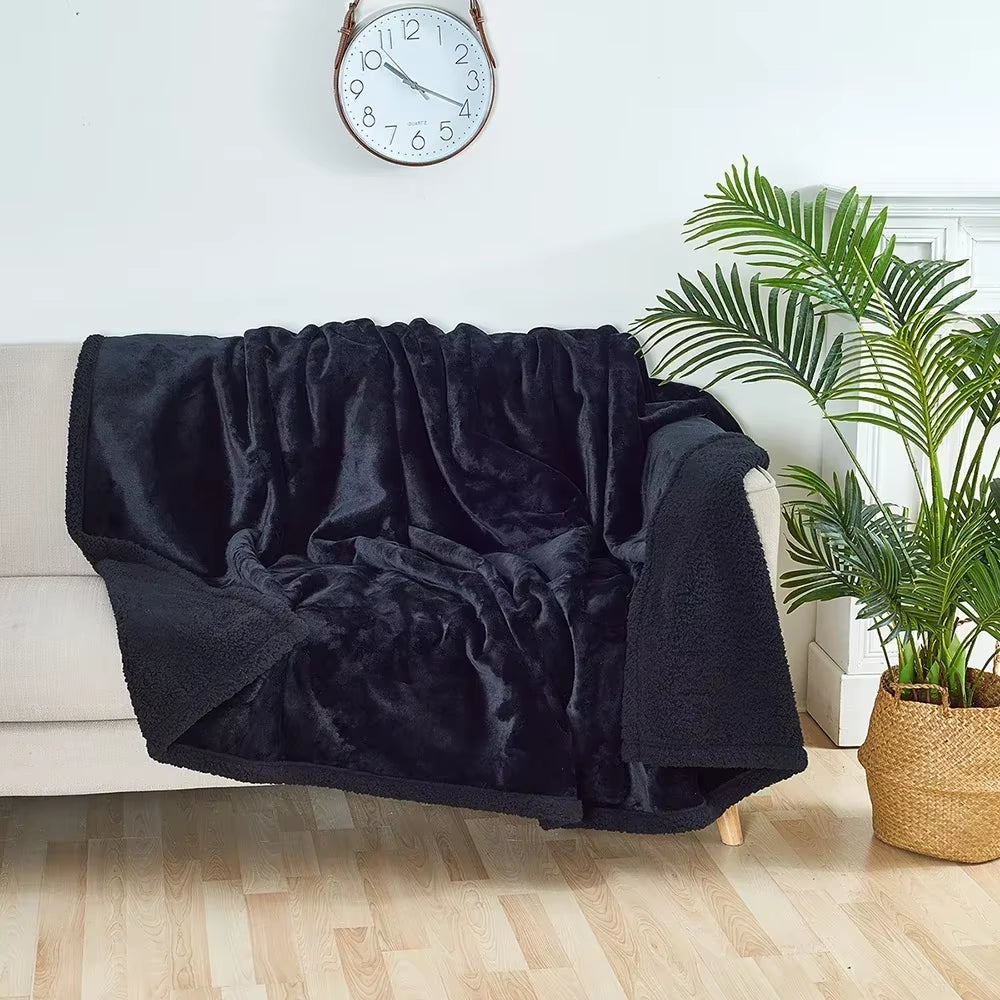 Waterproof Blanket for Sofa-Thickened Microfibre-Blanket Luxury Large Size Blanket Shaggy Blanket Winter Dropshipping 2025