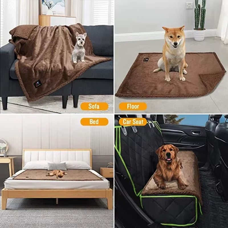 Waterproof Blanket for Sofa-Thickened Microfibre-Blanket Luxury Large Size Blanket Shaggy Blanket Winter Dropshipping 2025