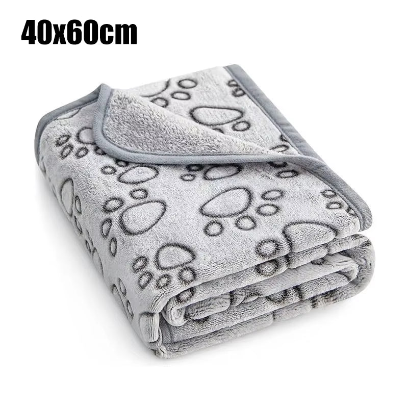 Pet Blanket Soft Fluffy Cute Cartoon Pattern Mat Pet Dog Blanket Warm and Comfortable Blanket Suitable for Cats and Dog