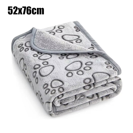 Pet Blanket Soft Fluffy Cute Cartoon Pattern Mat Pet Dog Blanket Warm and Comfortable Blanket Suitable for Cats and Dog