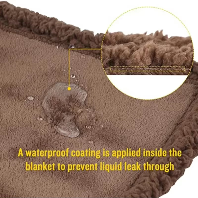 Waterproof Blanket for Sofa-Thickened Microfibre-Blanket Luxury Large Size Blanket Shaggy Blanket Winter Dropshipping 2025